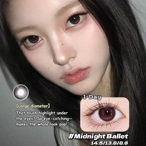 Moodylenses Midnight Ballet Daily Disposable Colored Contacts