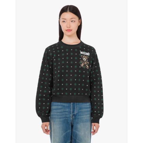 Moschino Teddy Bear Organic Cotton Sweatshirt
