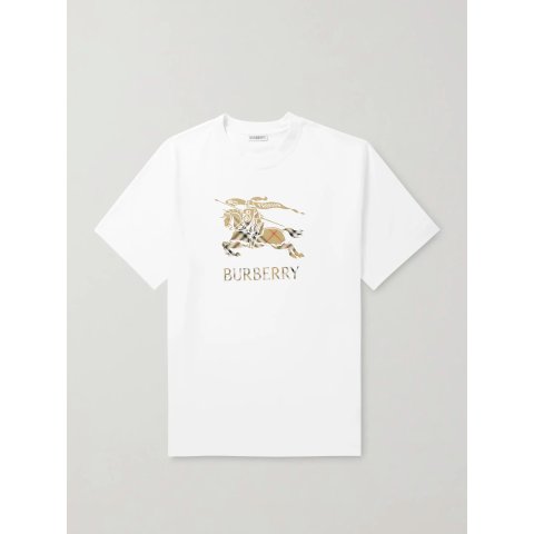 Burberry BURBERRY Men's Logo Print Cotton T-Shirt