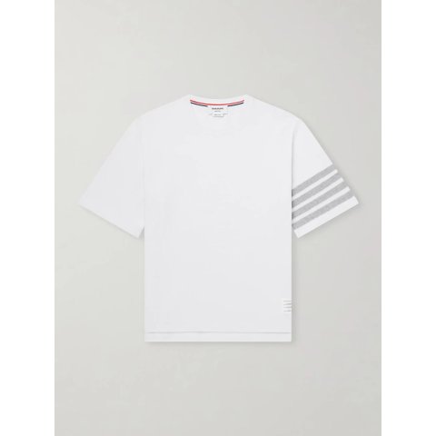 Thom Browne THOM BROWNE Striped Cotton T-Shirt Men