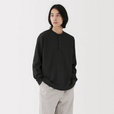Muji Men's UV Protection Waffle T-Shirt
