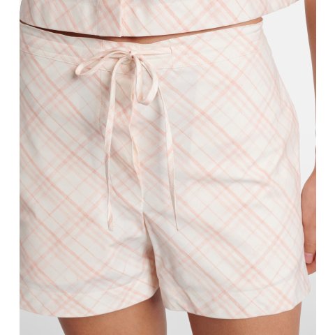 Burberry Check Cotton Shorts