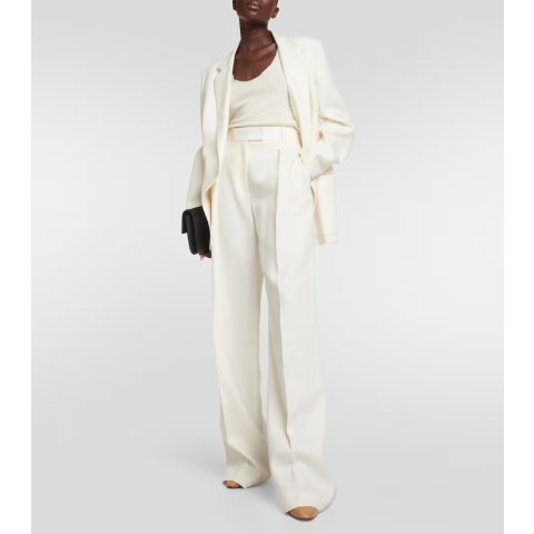 The Row Antone High-Rise Linen Wide-Leg Pants