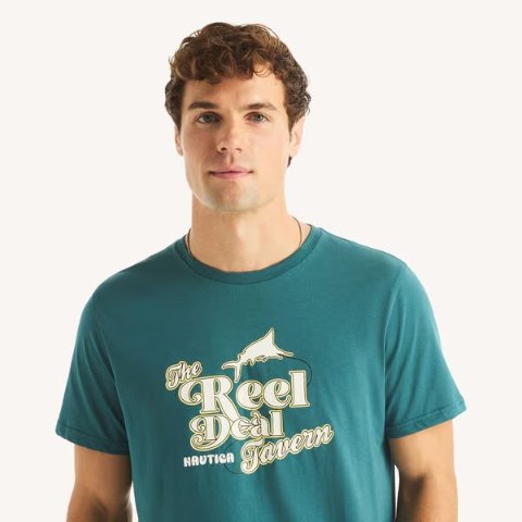 Nautica Reel Deal Graphic T-Shirt
