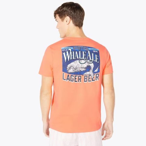 Nautica Big & Tall Whale Graphic T-Shirt