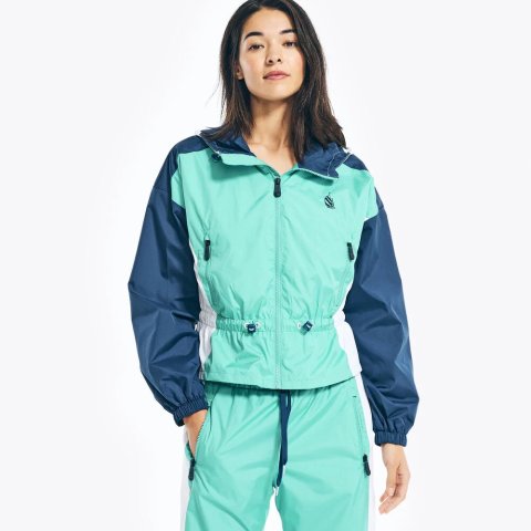 Nautica Reissue Colorblock Peplum Jacket
