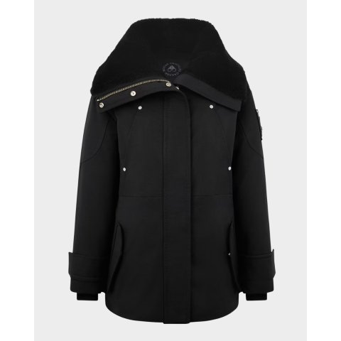 Moose Knuckles Aurora Shearling Trim Jacket