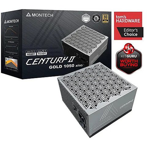 MONTECH CENTURY II 1050W 80 Plus Gold Fully Modular Power Supply ATX 3.1 PCIe 5.1