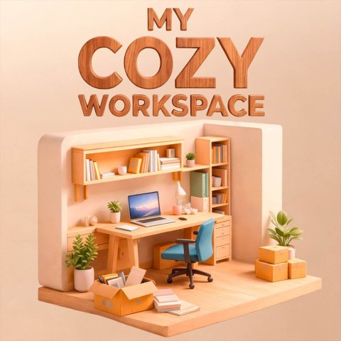Nintendo My Cozy Workspace Desk Lamp Warm Light