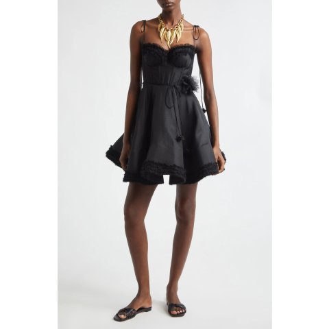 Zimmermann Kindred Spirit Luna Linen Silk Minidress for Women