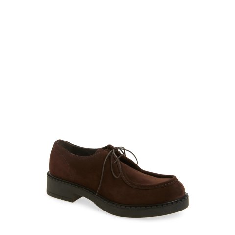 Prada Chocolate Derby Men's Dress Shoes