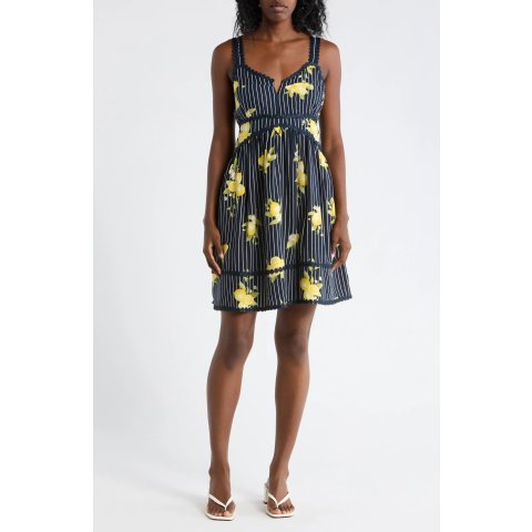 Ellen Tracy Side Cutout Minidress Women