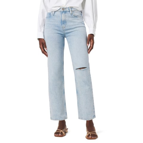 Hudson Jeans Remi Ripped High Waist Straight Leg Jeans Women