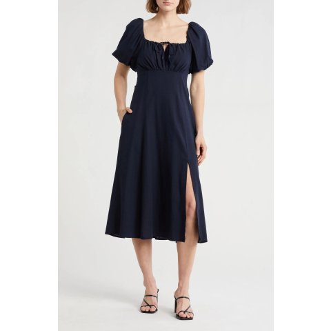 Ellen Tracy Nordstromrack Floral Balloon Sleeve Maxi Dress for Women