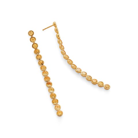 Monica Vinader Kate Young Gemstone Drop Earrings Women
