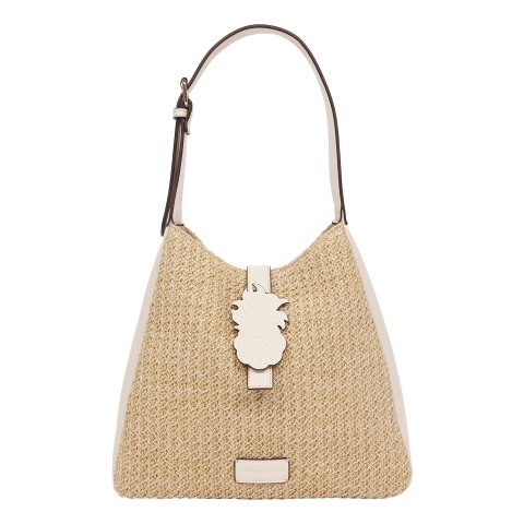 Tommy Bahama Logo Tab Raffia Shoulder Bag