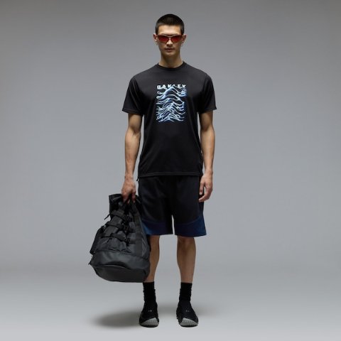 Oakley Waterscape Waves Tee UPF 30 Polyester Cotton Blend
