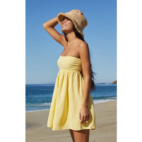 Pacsun Tie Back Strapless Mini Dress