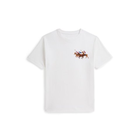 Ralph Lauren Triple-Pony Cotton Jersey Tee