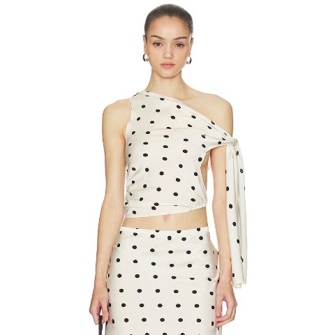 Lioness Revival Cami Top Cream Polka Dot