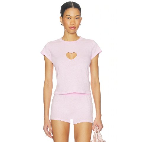 SKIMS Worn in Jersey Baby T-shirt Baby Pink
