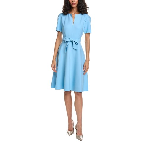 Oscar de la Renta Wool-Blend Midi Dress