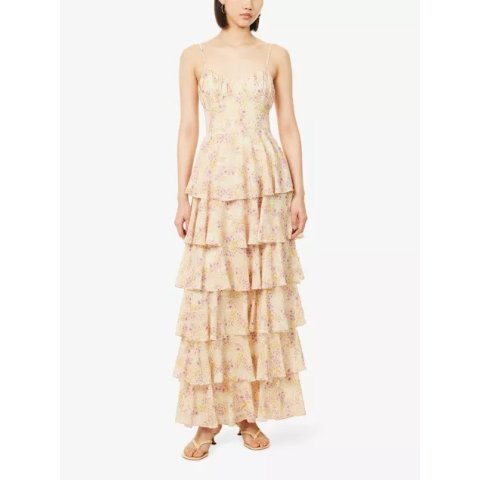 PRETTY LAVISH Madison Chiffon Maxi Dress