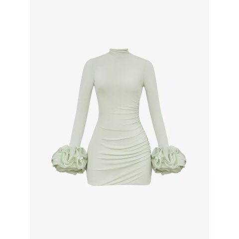 Camilla Camilla Ruffle-Cuff Mini Dress
