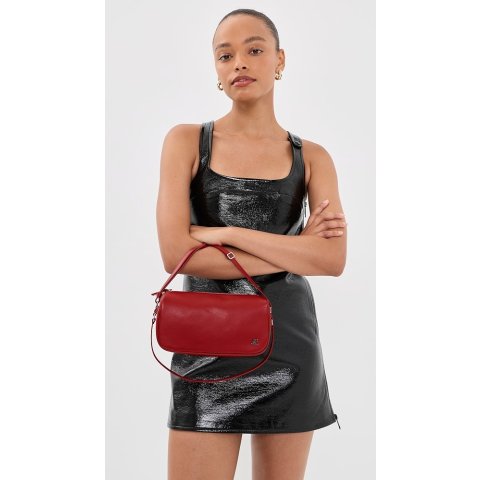 Courreges Calf Small Leather Bag