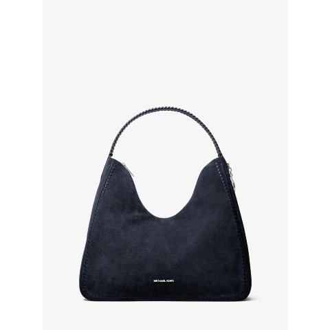 Michael Kors Nayla Medium Suede Shoulder Bag