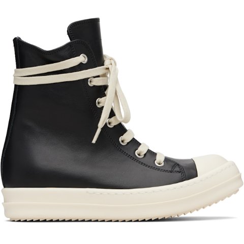 Low Classic Rick Owens Concordians Women's High-Top Leather Sneakers