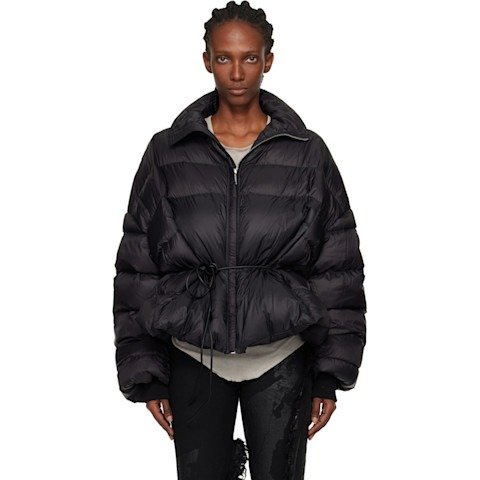 Rick Owens Concordians Sail Down Jacket Black
