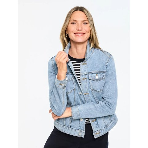 Talbots Classic Jean Jacket Sky Wash