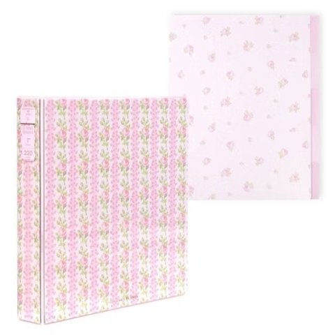 LoveShackFancy Yoobi 1" Binder Strawberry Macaroon