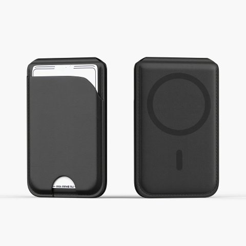 Magnetic Card Holder Compatible with iPhone 16/15/14/13/12 Adjustable Holds 5-6 Cards
