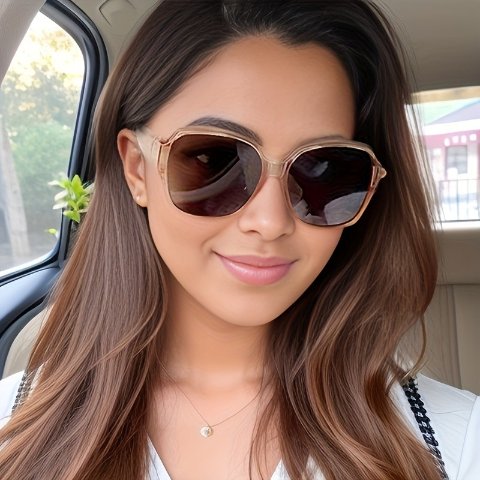 Retro Oversized Mirrored Sunglasses
