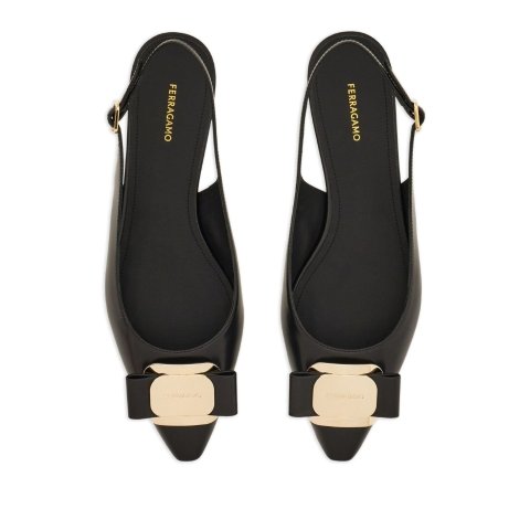 Salvatore Ferragamo Leather Slingback Pumps