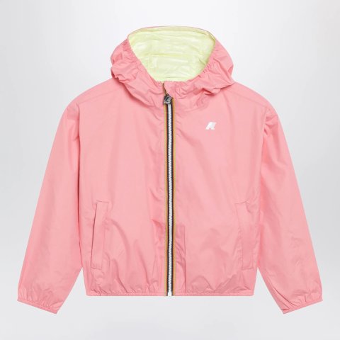 K-Way Jake Reversible Jacket Pink Lime Yellow