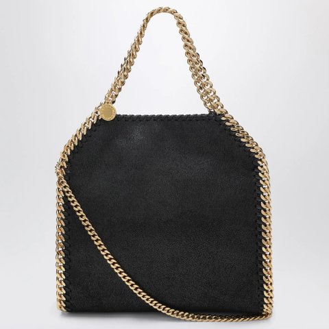 Stella McCartney Falabella Mini Tote Bag Black/Gold