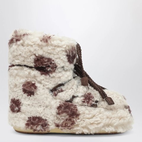 Moon Boot Icon Low Curly Cow Print Boot