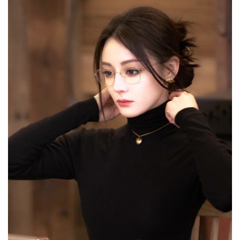 Norma Kamali Stretch Jersey Turtleneck Mini Dress