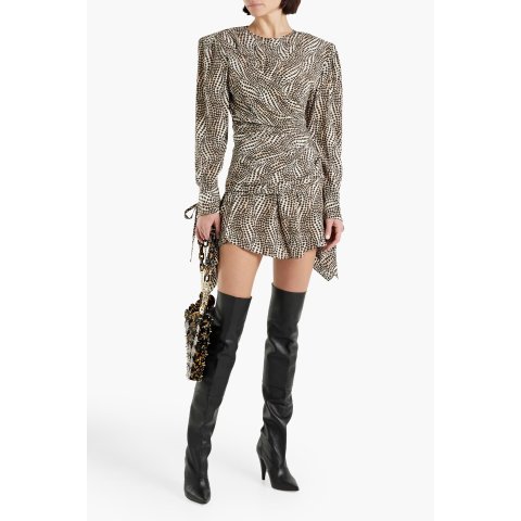 Isabel Marant Inotilia Printed Silk-Blend Mini Dress