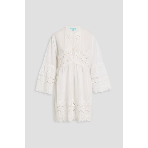 Melissa Odabash Sebenna Broderie Anglaise Cotton Kaftan