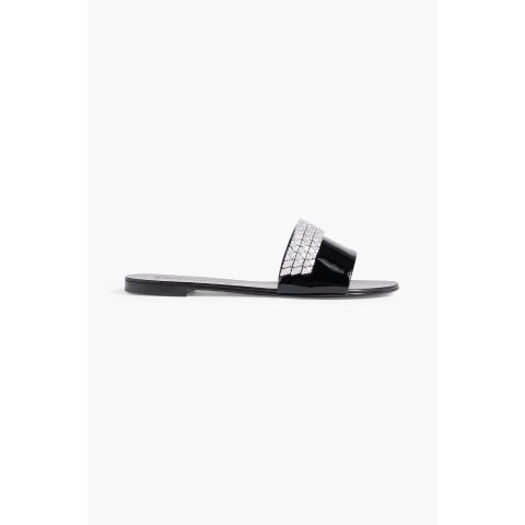 Giuseppe Zanotti Tesy Crystal-Embellished Slides
