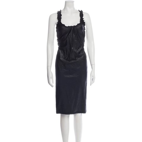 Alexander Wang Alexander Wang Pre-owned Scoop Neck Knee-Length Dress Black