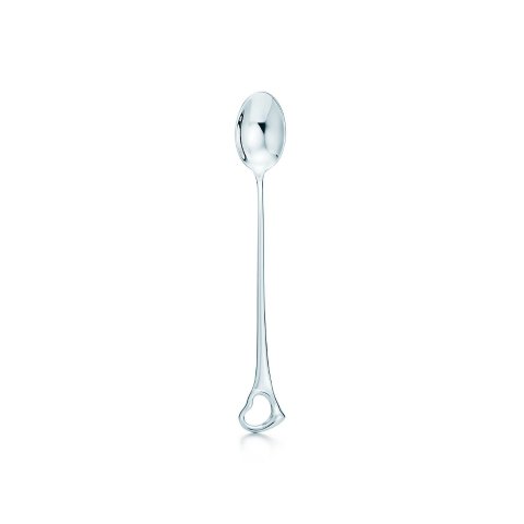 Tiffany Elsa Peretti® Open Heart feeding spoon in sterling silver. | Tiffany & Co.