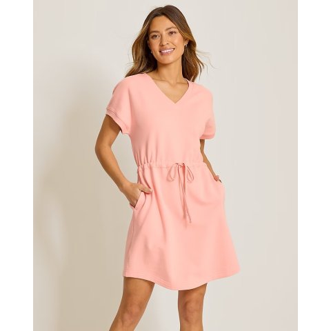Tommy Bahama Marina Del Mar V-Neck Cinch-Waist Dress