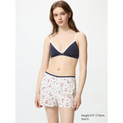 Uniqlo Women's Cotton Print Boxer Easy Shorts