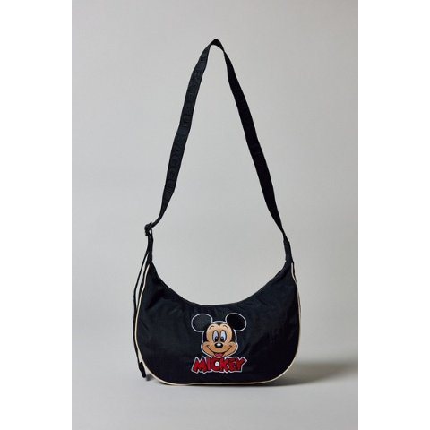 Baggu DISNEY BAGGU Medium Nylon Crescent Bag Embroidered Mickey