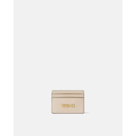 Versace Versace Tag Leather Card Holder